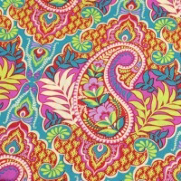 New! Vera Bradley Mini Notebook W/Pocket Paisley in Paradise💙🧡160 pages🍃 - Picture 7 of 14